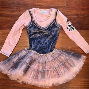 Kids Pink and Gray Tutu Costume